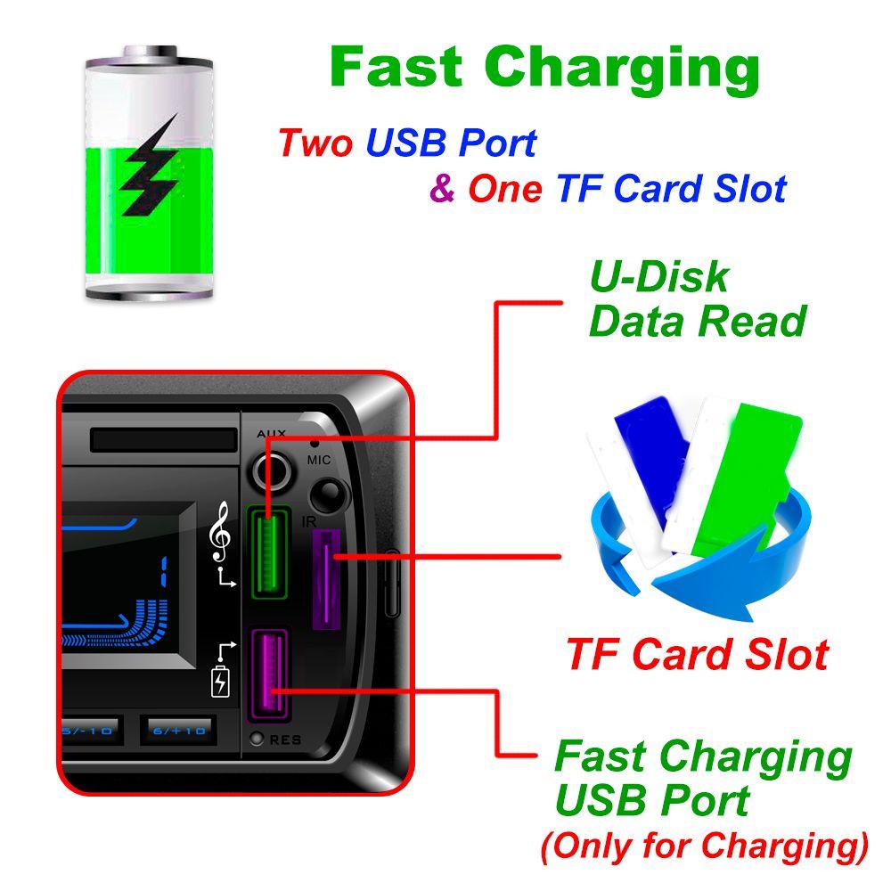 ESPO Máy Nghe Nhạc MP3 FM / USB / AUX Rảnh Tay Tích Hợp Bảng Điều Khiển Dành Cho Xe Hơi