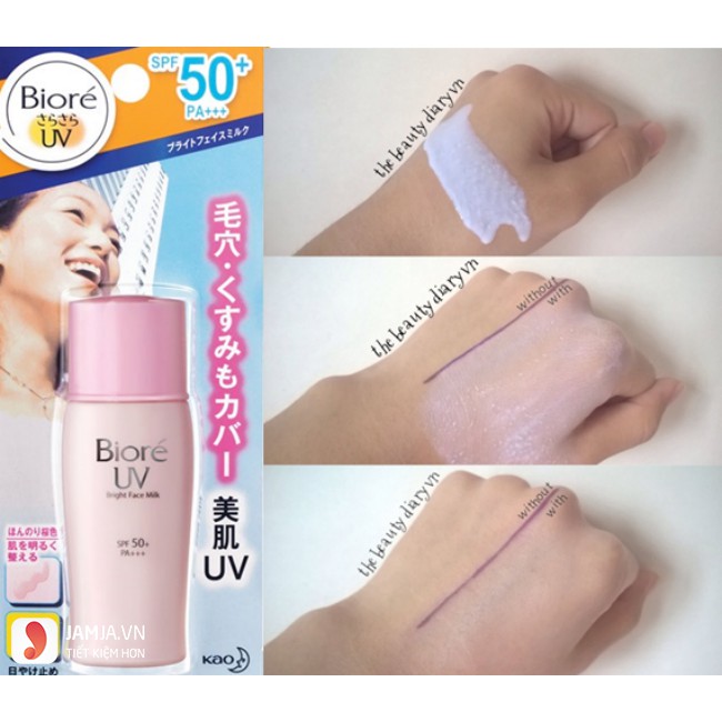 Kem chống nắng Biore UV Bright Milk ( mẫu nâng tông da cực tự nhiên)