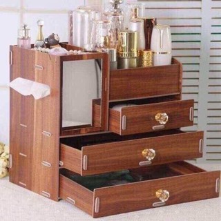 Kệ trang điểm gỗ 4 tầng có gương