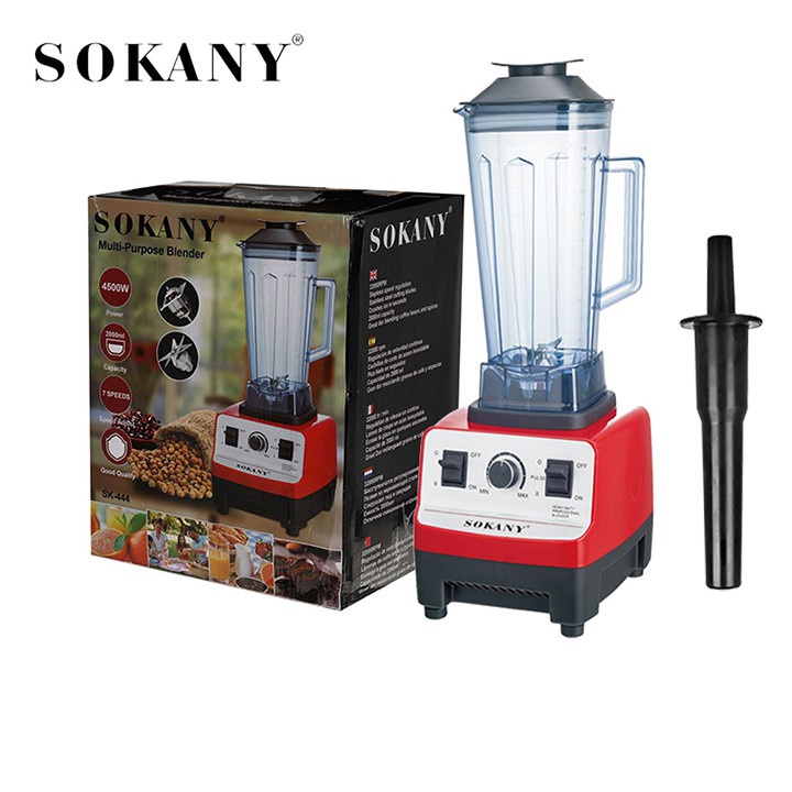 [Mã ELHADEV giảm 4% đơn 300K] Máy xay công nghiệp, Xay sinh tố Chuyên dụng nhà hàng 4500W SOKANY