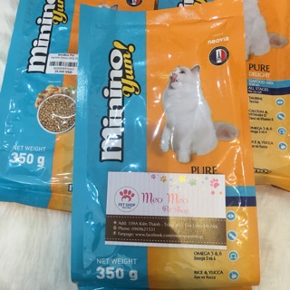 Hạt Thức Ăn Cho Mèo Minino Gói 350g