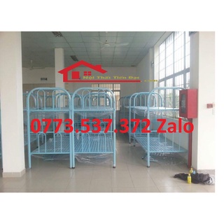 [Freeship HCM] Giường tầng sắt Tròn Ngang 80CM,1M,1M2,1M4,1M6x2M Gía xưởng- Bao lắp ráp vận chuyển HCM
