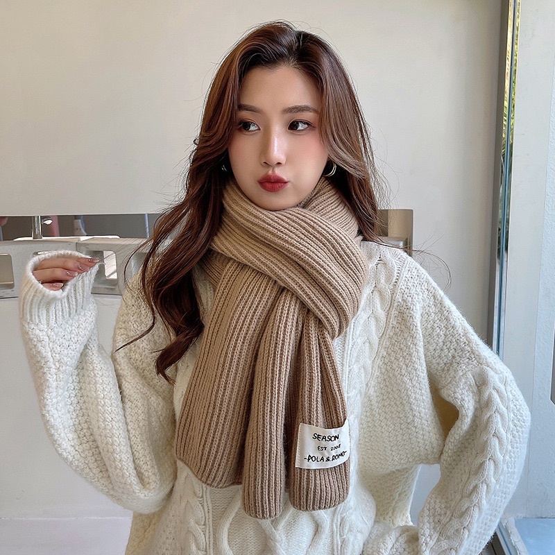Khăn quàng cổ len mã K31 dành cho bạn trai bạn gái mùa đông ấm áp khăn lên đôi nam nữ