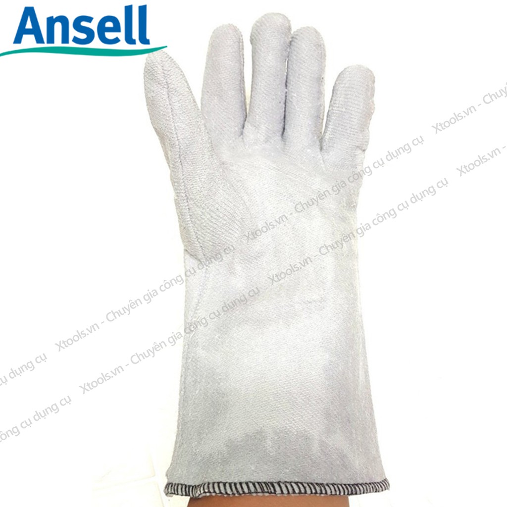 Găng tay chịu nhiệt Ansell Crusader Flex 42-474 chống cháy chịu nhiệt trên 200 độ, dùng trong cơ khí, luyện kim, nhà bếp