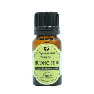 Tinh Dầu Hương Nhu Nguyên Chất Organic Herbs (Ocimum Gratissimum Essential Oil)