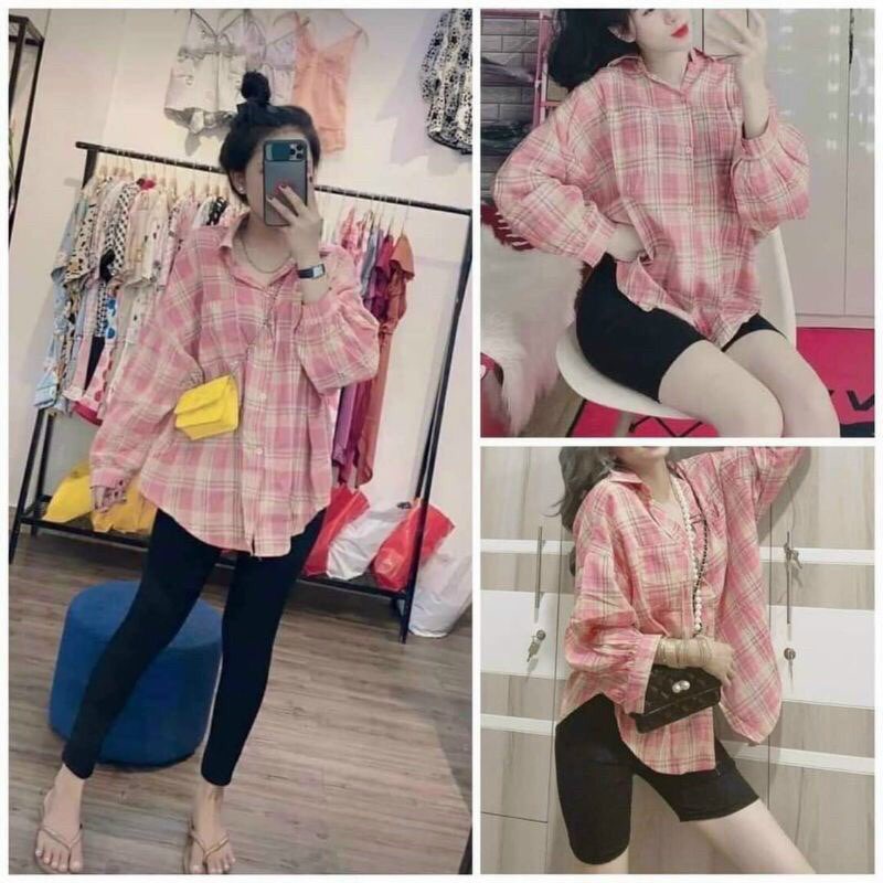 Áo Sơ Mi Sọc Form Rộng Tay Dài