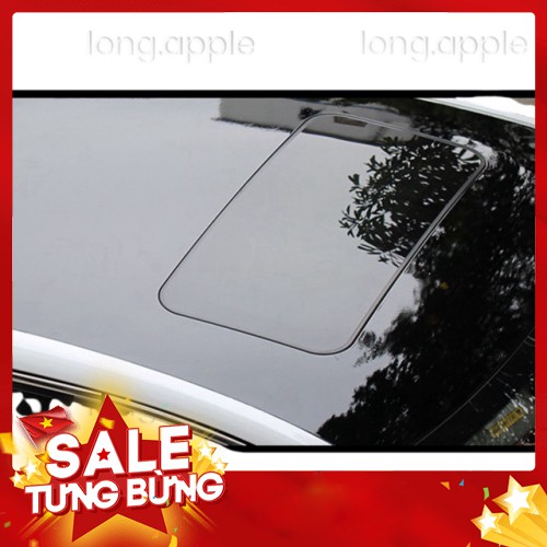 Decal đen siêu bóng dán nóc xe oto chống nóng cách nhiệt khổ 1m52 tạo hiệu ứng giả cửa sổ trời - Hàng nhập khẩu