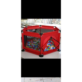 quây bóng lục giác khung inox chắc chắn tặng kèm 15 bóng nhựa