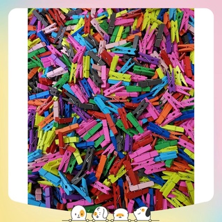 Set 50 kẹp gỗ loại lớn đủ màu tặng kèm 5m dây ( KT:3,5cm )