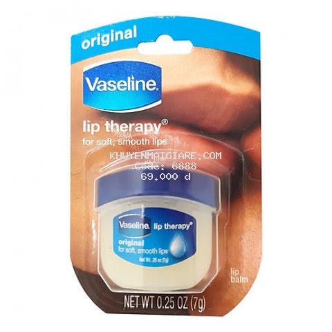 Son dưỡng môi Vaseline của Mỹ chính hãng