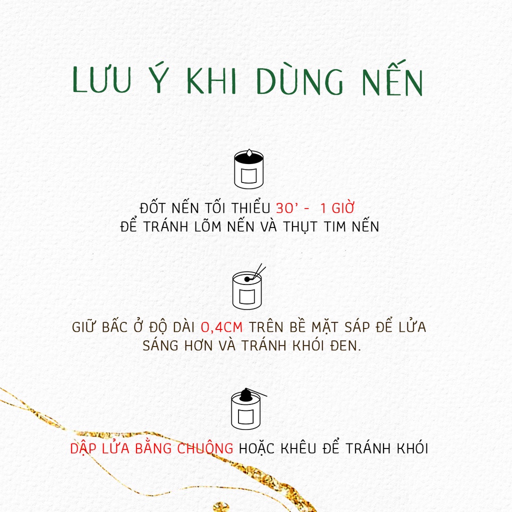 [11 mùi - 2 size] Nến thơm cao cấp - tinh dầu nước hoa sang trọng xuất khẩu Aurae, dùng trang trí nhà cửa và quà tặng