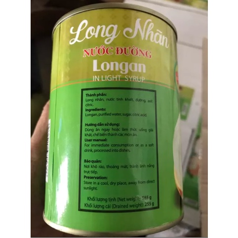 Nhãn ngâm Bitraco - Lon 565gr