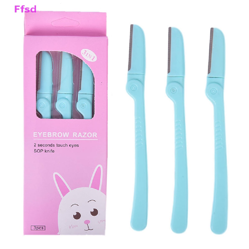 Bộ 3 Dao Cạo Lông Mày / Lông Mặt / Mắt Đa Năng