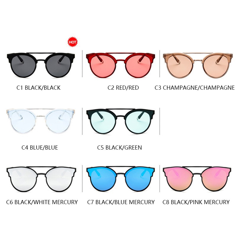 Kính mát nữ mắt mèo sành điệu thời trang phong cách Hàn Quốc