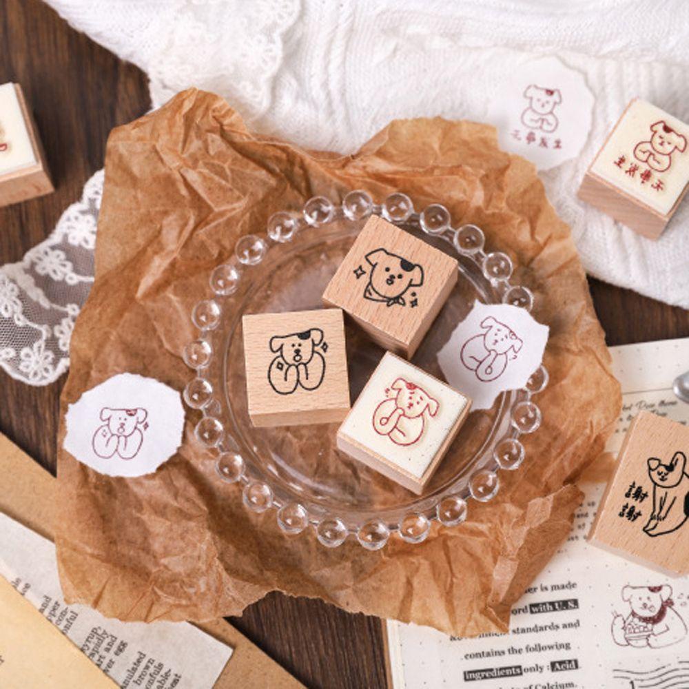 PEWANY Con Dấu Bằng Gỗ Và Cao Su Dùng Trang Trí Sổ Tay DIY