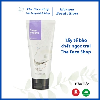 Tẩy tế bào chết da mặt The Face Shop Hà Beauty ngọc trai Hàn Quốc Smart Peeling White Jewel 120ml dưỡng trắng da