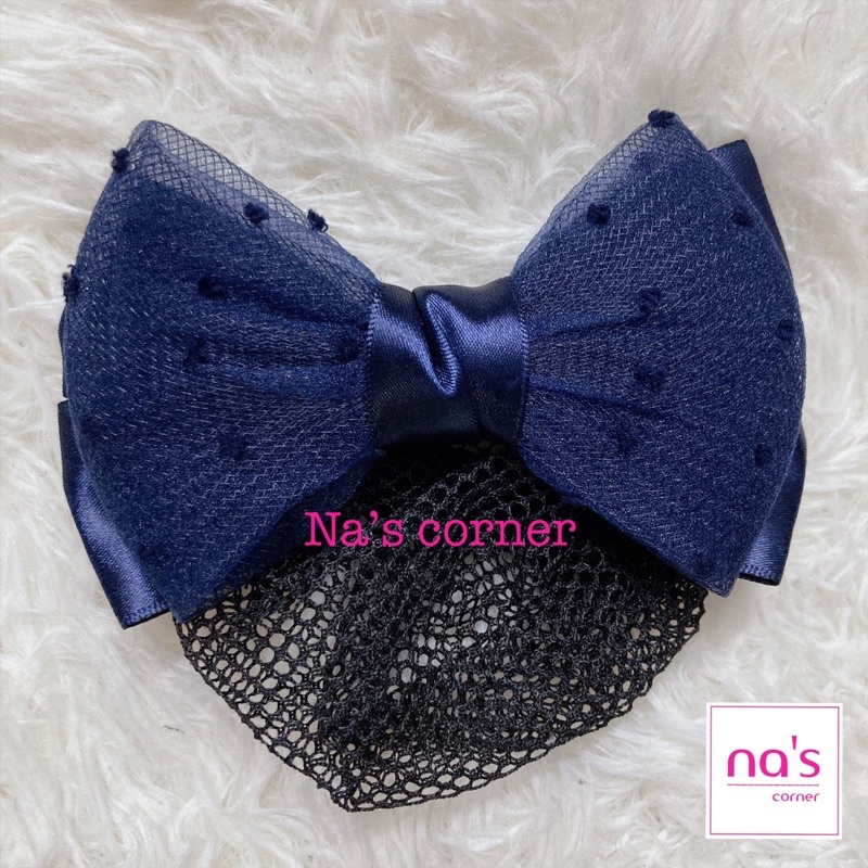 Kẹp lưới bới tóc búi tóc hoạ tiết cao cấp (30)