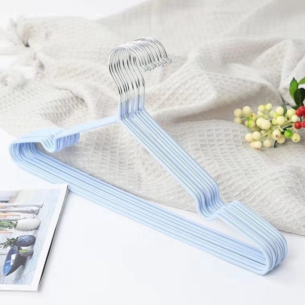 Móc treo quần áo không trượt chịu nặng phủ nhựa treo áo sơ mi áo khoác mỏng trong tủ phòng ngủ cho gia đình