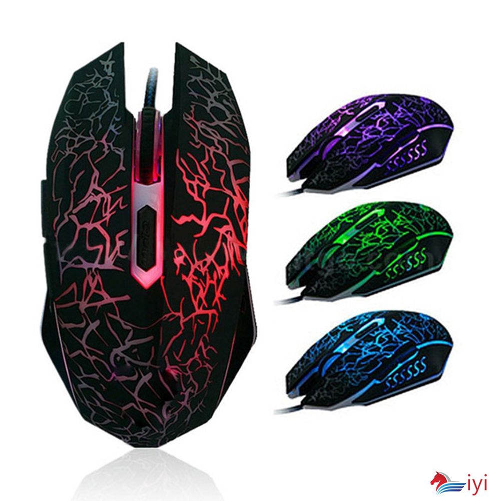 【COD】 Computer&amp;amp;Laptop Mouse Backlight Gaming Optical Wired Mice With Six Button