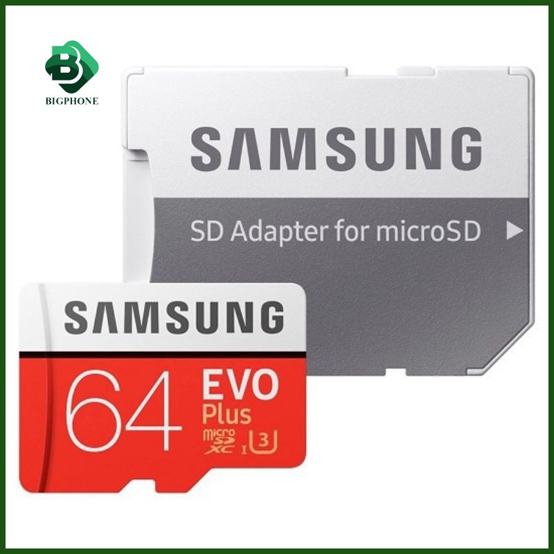 Thẻ Nhớ MicroSDXC Samsung EVO Plus U3 -4K 64/128/256/512GB 100MB/s. | BigBuy360 - bigbuy360.vn