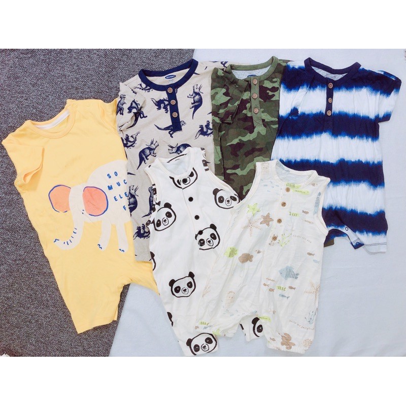 Romper body đùi George dư xịn cực mềm cho bé size 3-24m