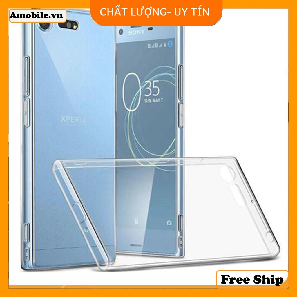 Ốp lưng dẻo silicon trong suốt cho sony xperia XZ1/ ốp lưng sony xperia xz1/ ốp silicon trong suốt xz1 hàng chất