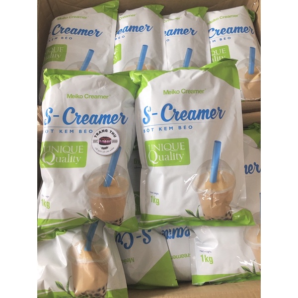 Bột kem béo thực vật pha trà sữa S-creamer XANH/VÀNG 1kg