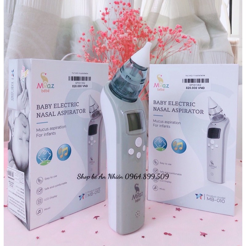 Máy hút mũi thông minh mozbebe (MB010) Bảo hành 12 tháng