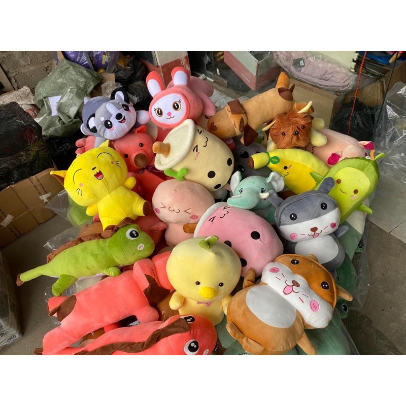 Gấu Bông Mèo Bi Xám, Gấu Ôm Mèo Husky Mèo Bông Siêu êm Mịn