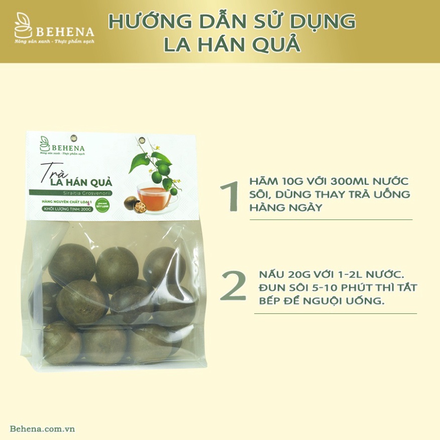 Trà la hán quả Behena gói 200g