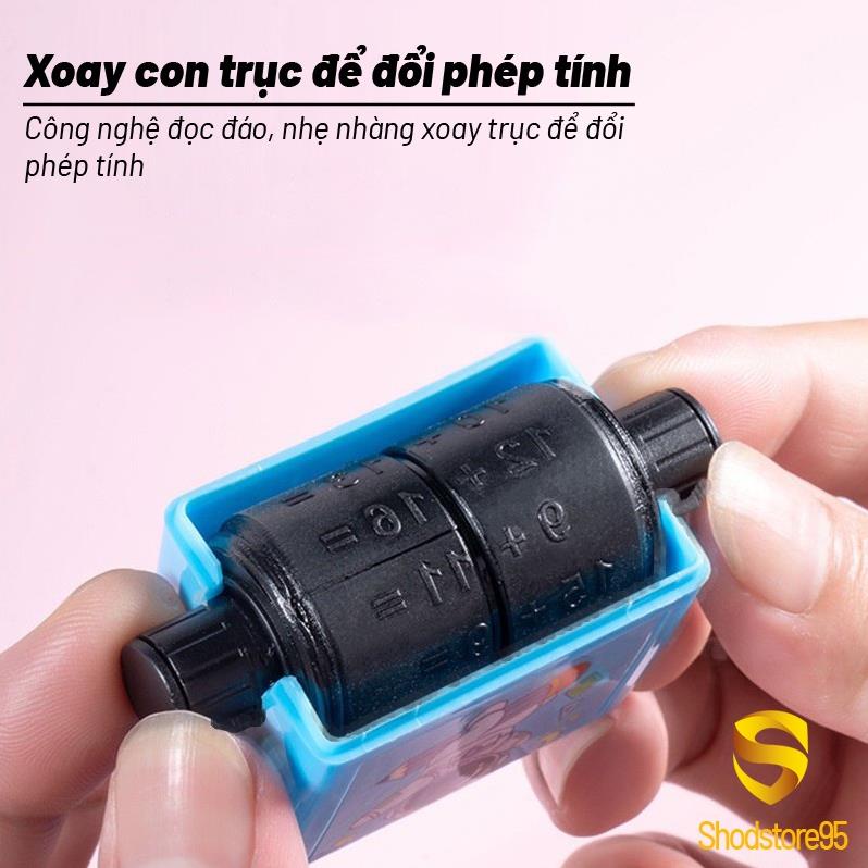 Máy in con lăn tạo phép tính cộng trừ,máy tạo phép tính đơn giản ra bài tập cho bé học toán