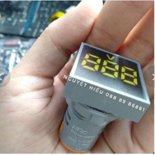 Công tắc báo vôn volt phi 22 mặt vuông