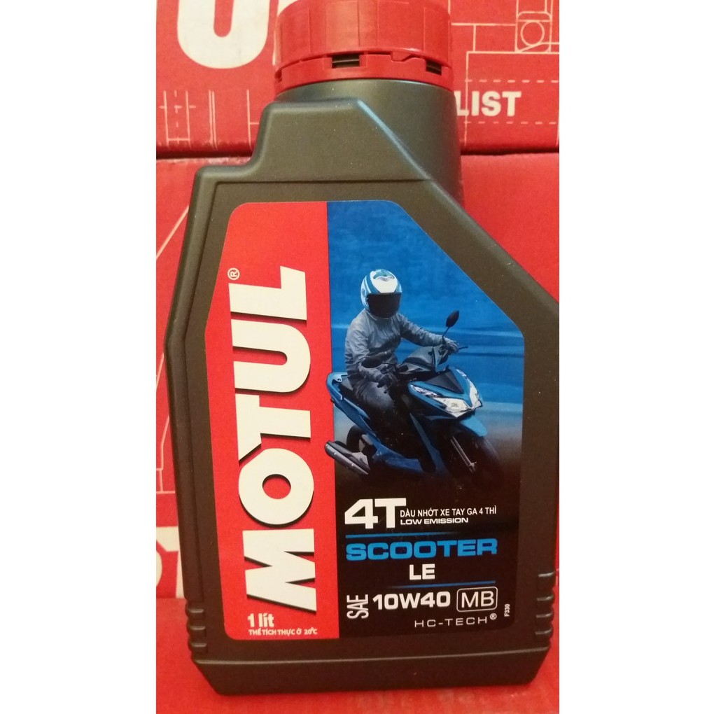 Nhớt xe tay ga Motul Scooter LE 10W40 - 1L / 0.8L