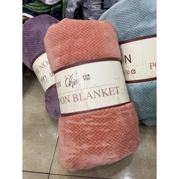 Chăn nỉ tuyết lônh thỏ mềm mại ấm áp,mền nỉ tuyết lông thỏ mướt mịn kt 2mx2m3