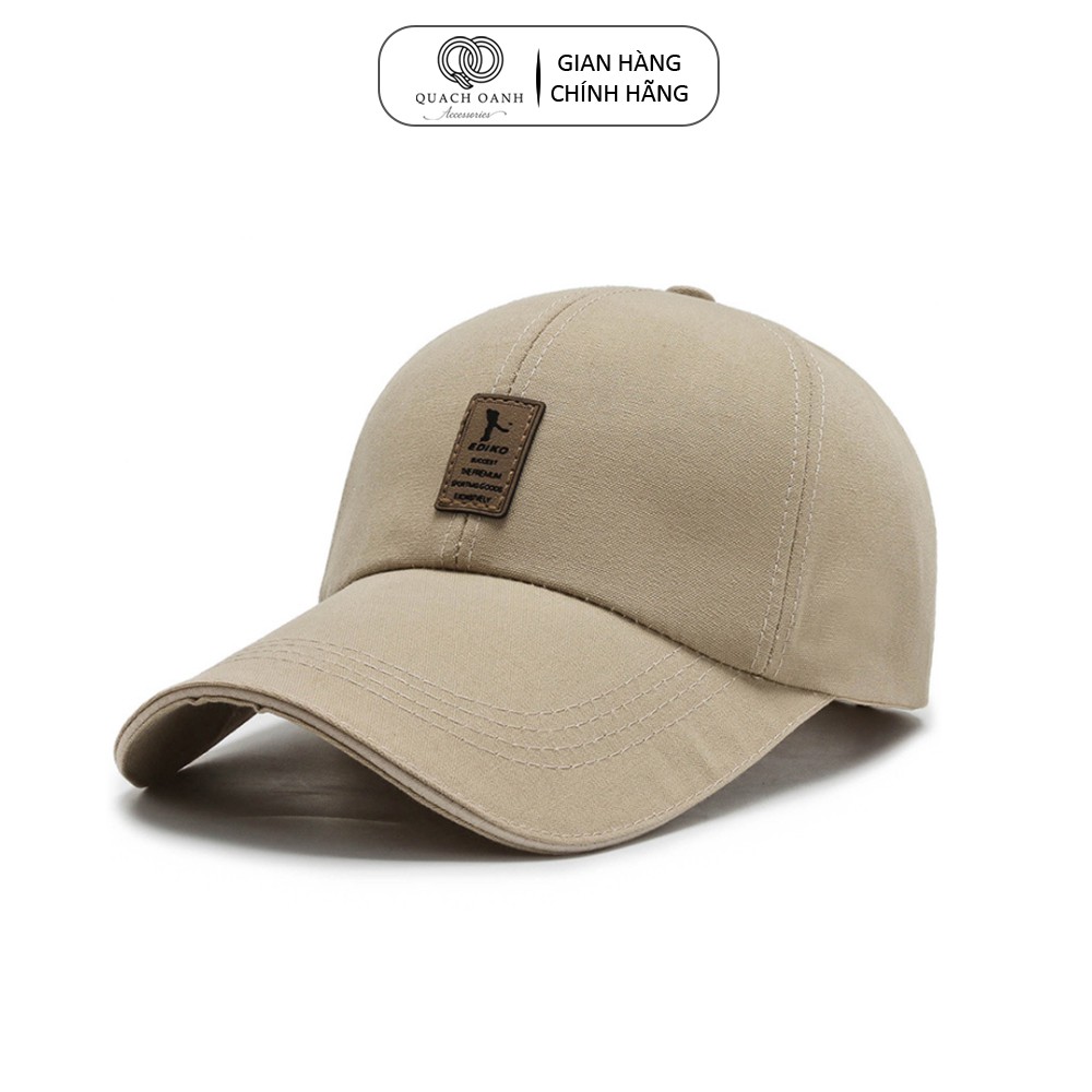 Mũ lưỡi trai QO ACCESSORIES bóng chày phối logo thêu cá tính MU18