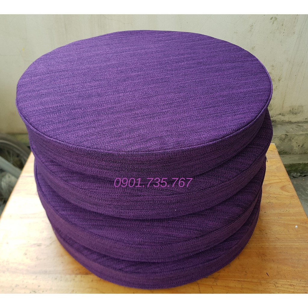 Nệm lót ngồi bệt Vải Nỉ Thô hình tròn