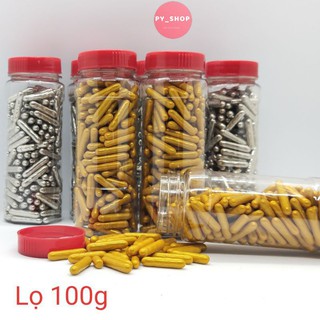 Kẹo bi đường que vàng, bạc phủ bánh ngọt, phủ lên kem, trang trí đồ ăn, topping