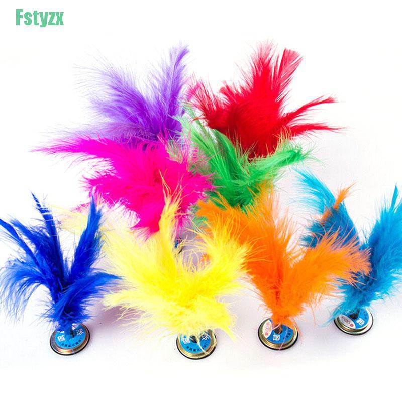 fstyzx Feather Chinese Jianzi Hacky Sack Foot Sports Game Kicking Shuttlecock