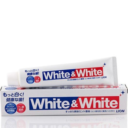 KEM ĐÁNH RĂNG WHITE &amp; WHITE CHÍNH HÃNG làm sạch răng, phòng ngừa sâu răng, giảm viêm nướu