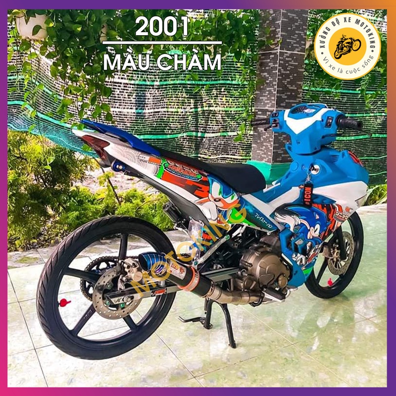Sơn Samurai màu chàm 2001 - chai sơn xịt chuyên dụng dành cho sơn xe máy