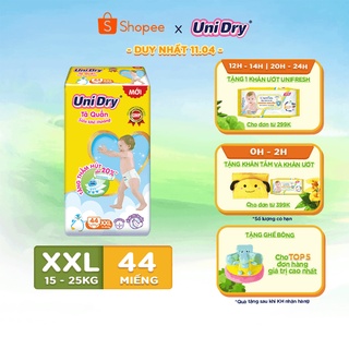 Tã quần UniDry siêu khô thoáng gói Jumbo M60/L54/XL48/XXL44