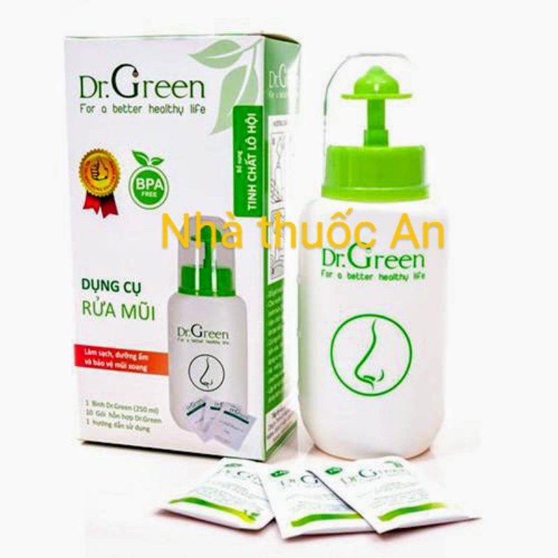 Sản phẩm bình rửa mũi muối nha đam Dr Green