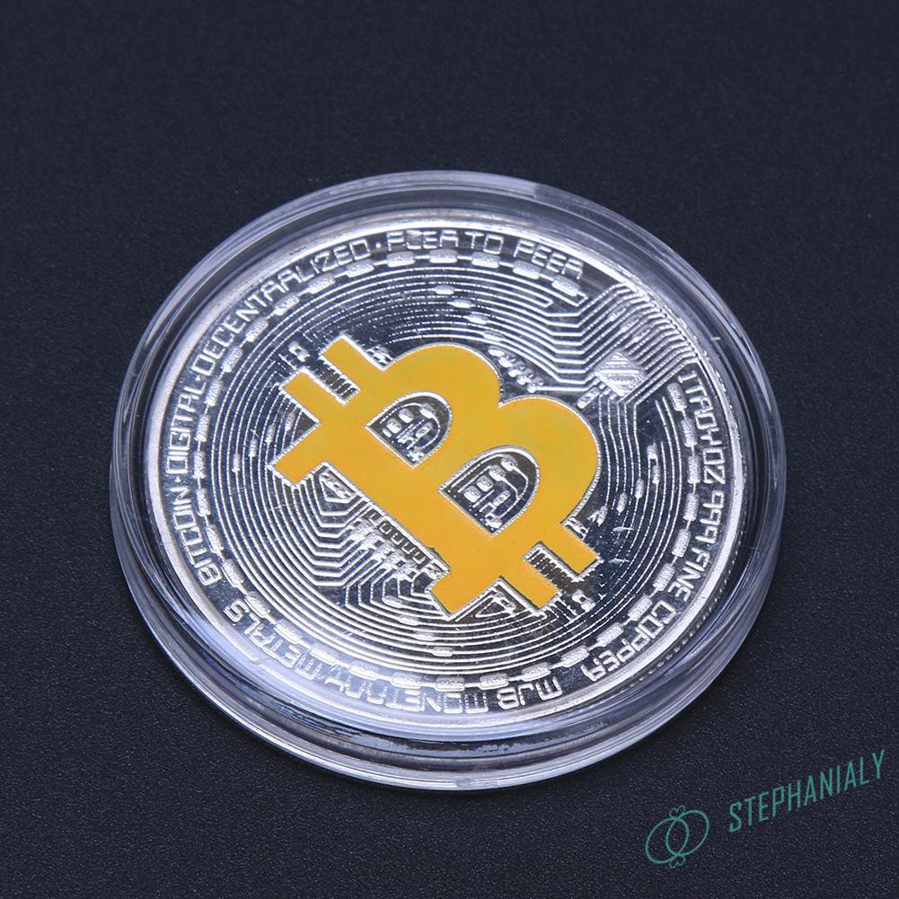 Đồng Xu Mạ Bạc Bitcoin