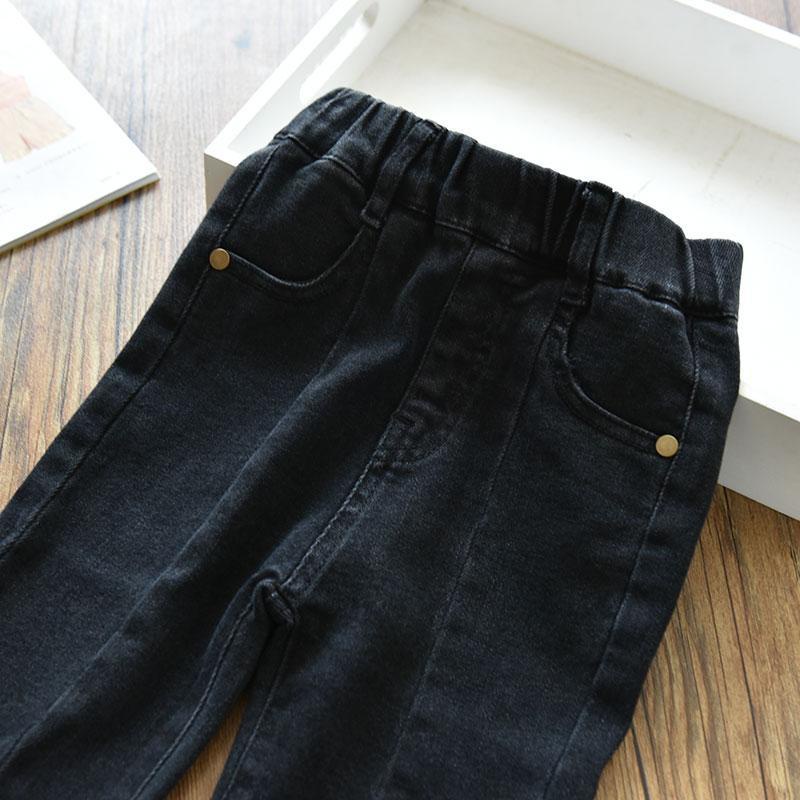 Quần jean ống rộng thời trang mùa thu 2022 dành cho bé gái