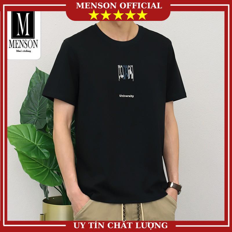 [Hàng Cao Cấp] Áo Thun Nam, Áo Phông Nam Cổ Tròn Cao Cấp Vải Cotton Co Giãn 4 Chiều Chất Mát Mùa Hè - MENSON M1139