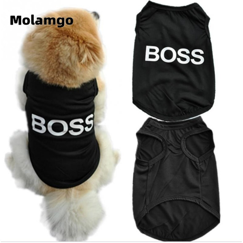 ÁoThun Không Tay In Chữ Đáng Yêu Cho Thú Cưng