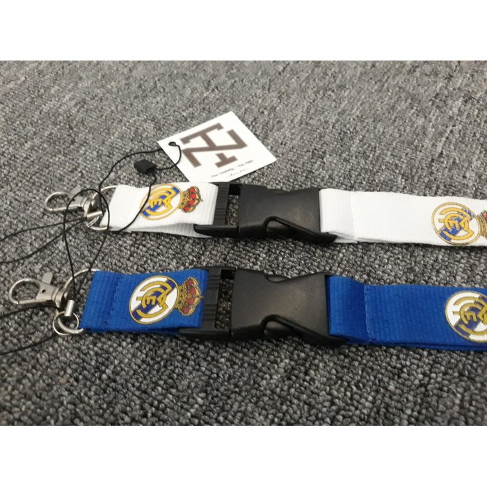 Lanyard Keychain Real Madrid - Dây đeo thẻ , dây móc khóa