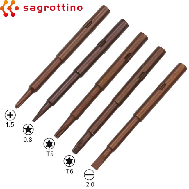 Bộ tuốc nơ vít mini T5 T6 Phillips Torx 5 trong 1
