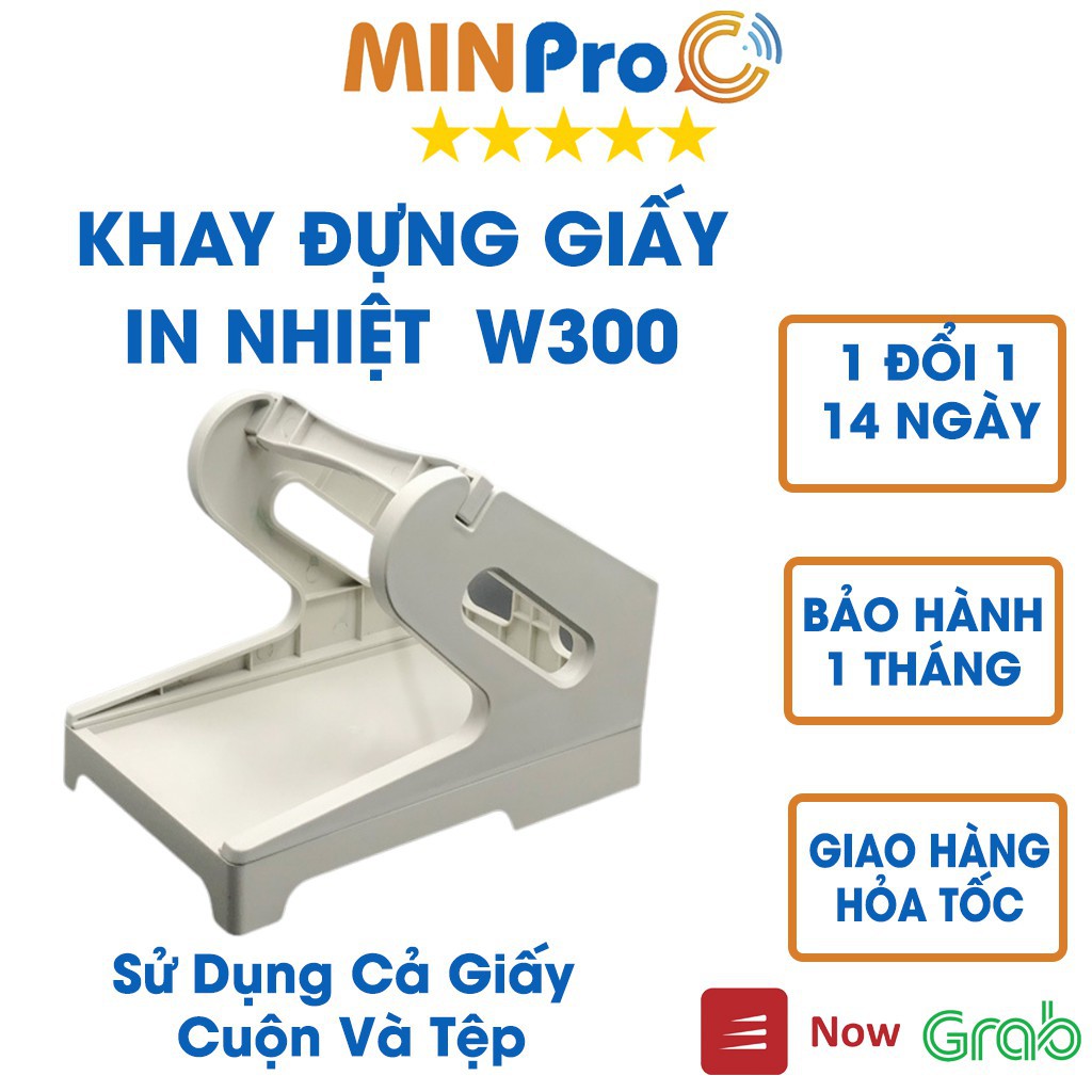 Máy in nhiệt MINPRO W300 in đơn hàng TMĐT kèm khay và 500 tờ giấy in nhiệt 130x76cm bảo hành 12 tháng | BigBuy360 - bigbuy360.vn