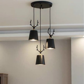 Bộ 3 chao thả bàn ăn cao cấp hình sừng hươu CF24
